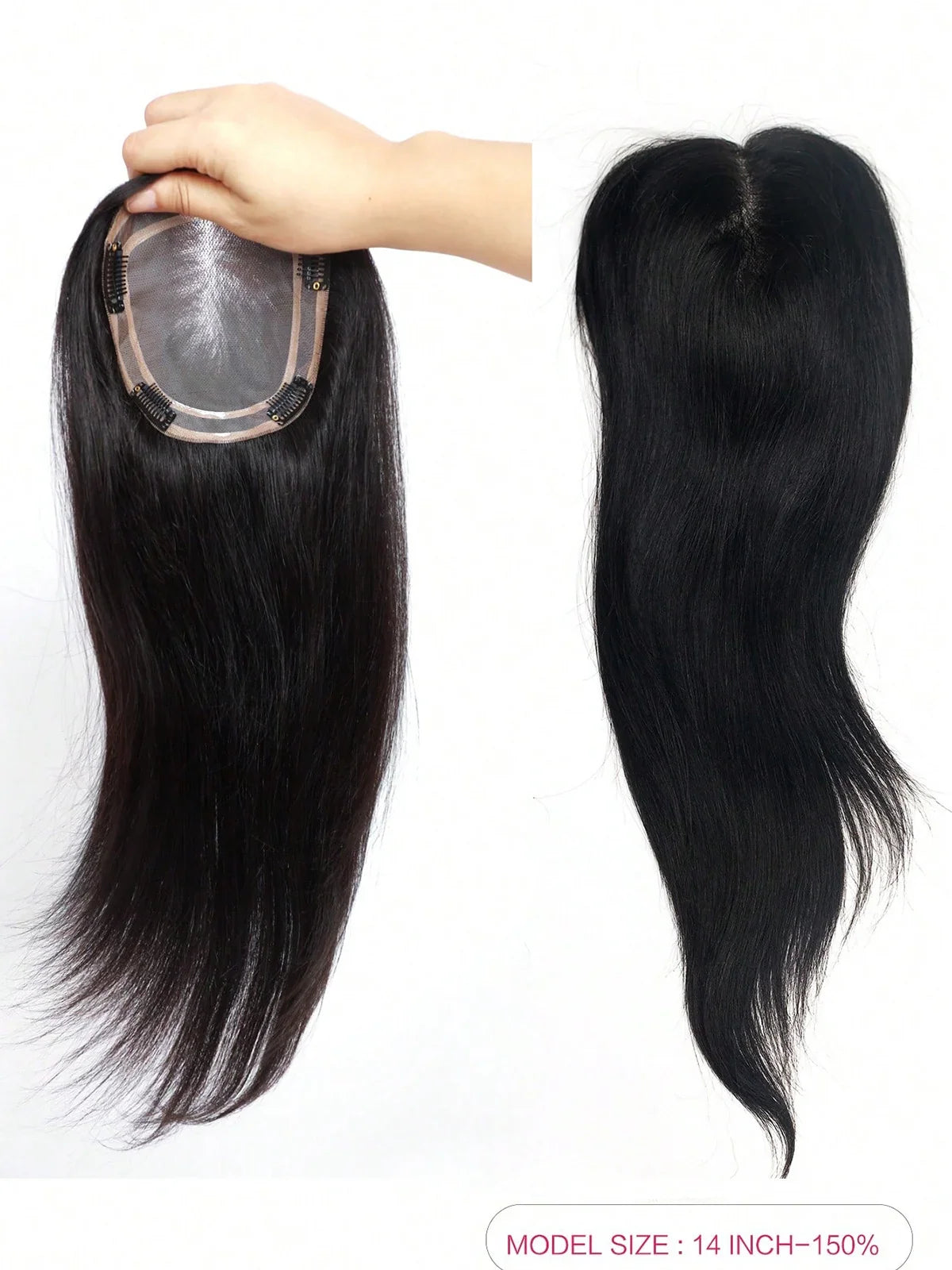 Clip-in hair topper
