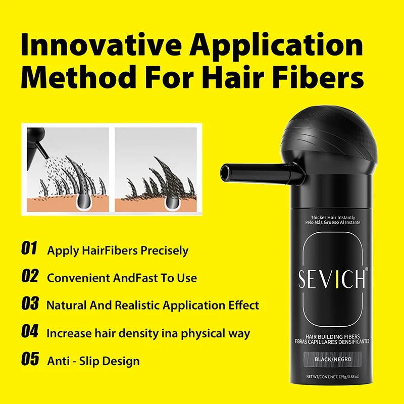 Hair fiber bottle with cap