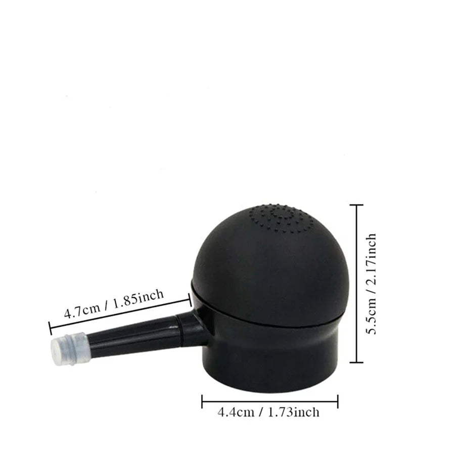 Compact hair building applicator