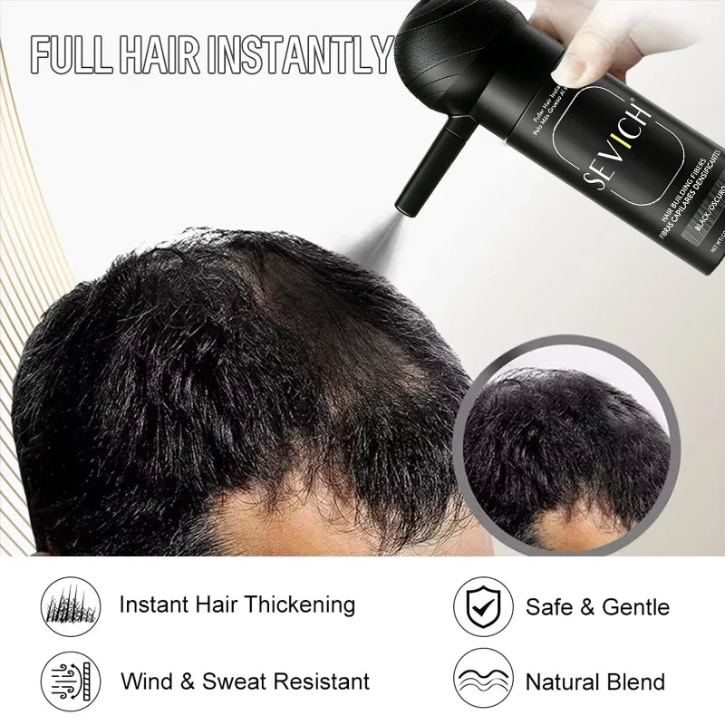 Hair fiber kit open box