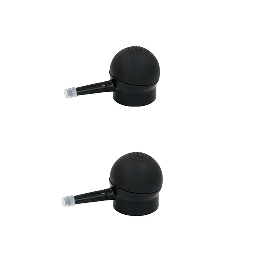 Nozzle spray applicator for hair fibers